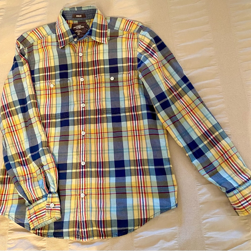 LSbutton-down shirt S/M